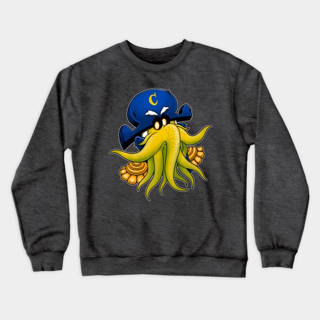 Captain Cthulhu Crewneck Sweatshirt by pigboom